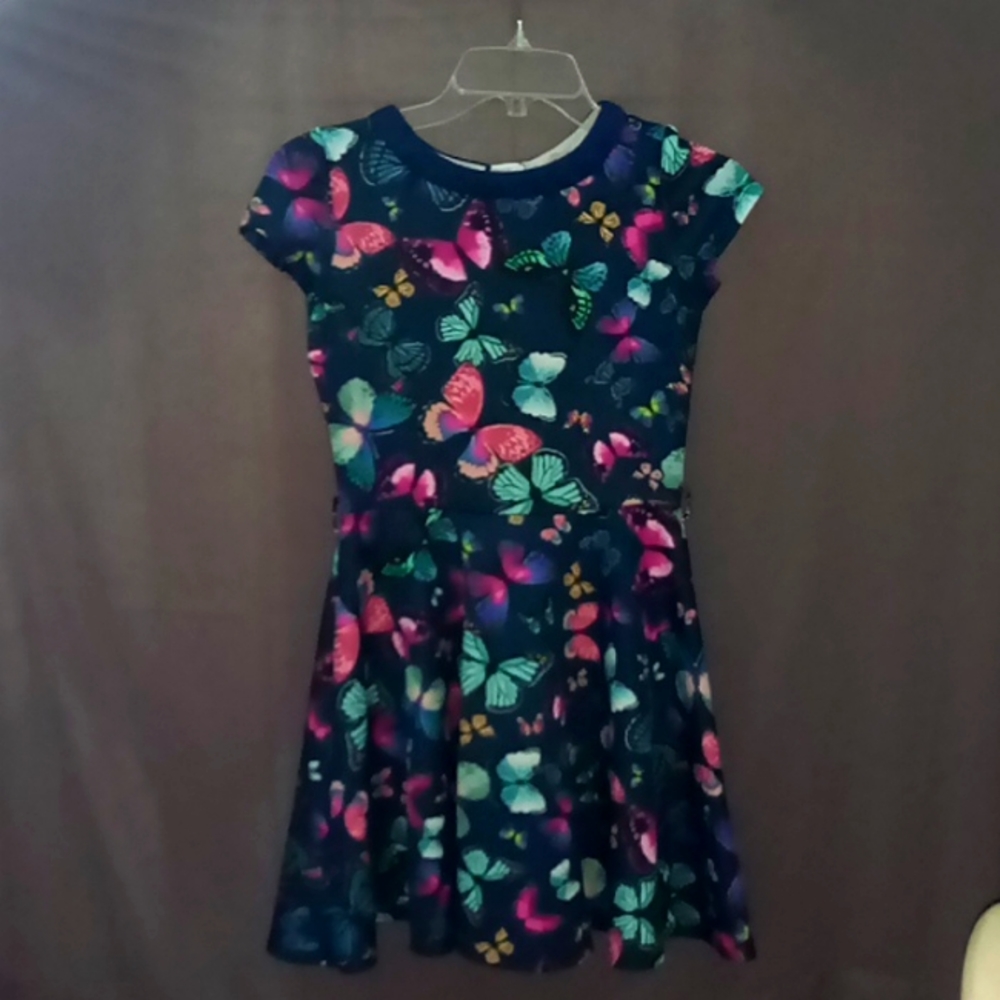 Girls size 12 butterfly dress